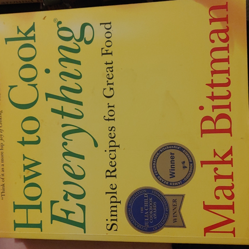 "How to cook everything" cook book